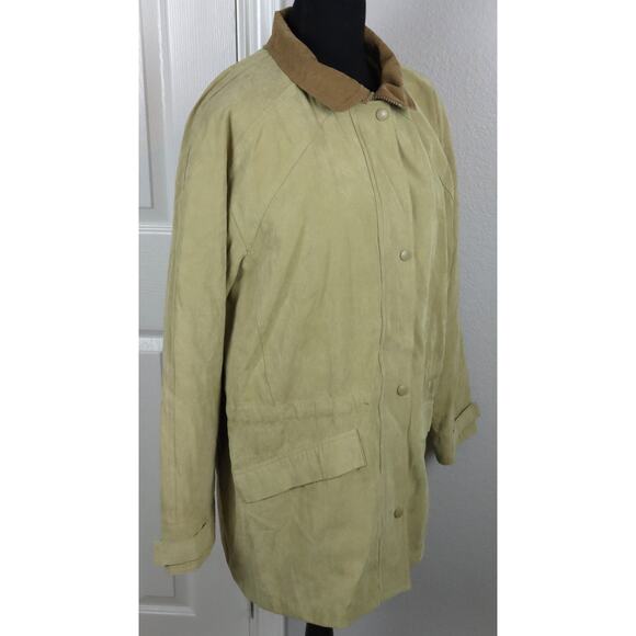 Vintage 90s Jacqueline Ferrar Barn Chore Anorak Parka Cinched Tie Jacket Coat M - Picture 9 of 9
